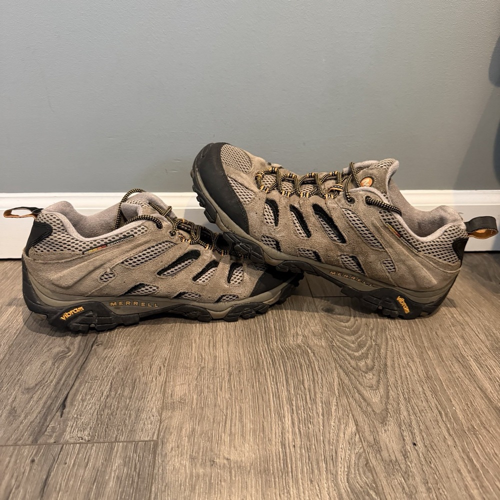 Merrell Men's Moab Ventilator Walnut Brown Hiking Shoes Boots 12 Trails Camping